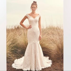 Lillian West Boho Lace Wedding Dress